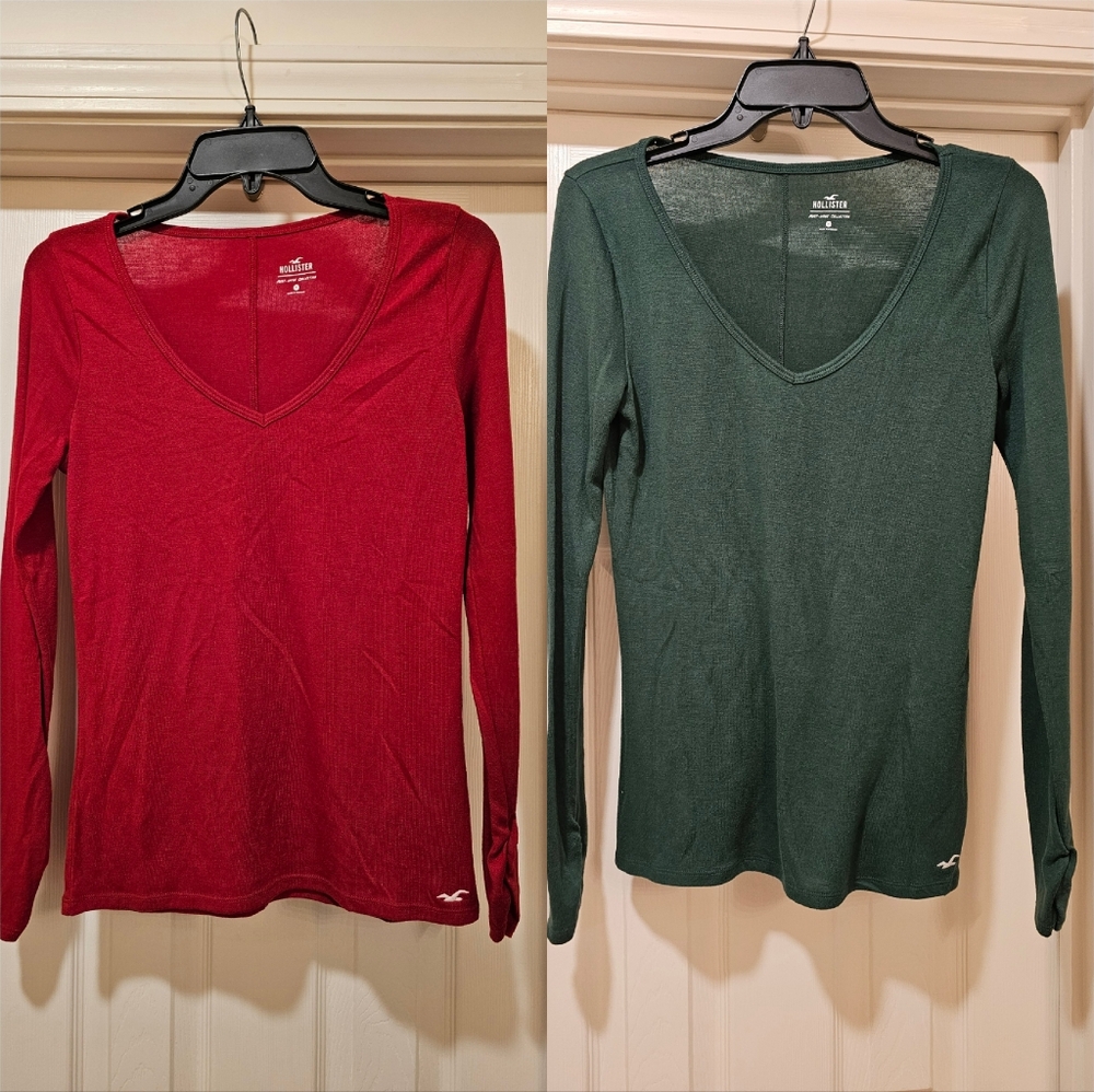 Hollister Bundle Long Sleeve Shirts Medium